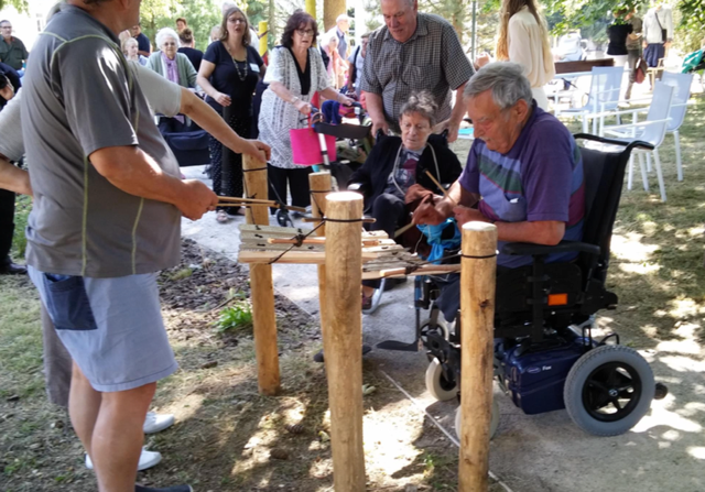 Instrument de musique intéractif de plein air pour jardin thérapeutique jardin sensoriel et parcours santé